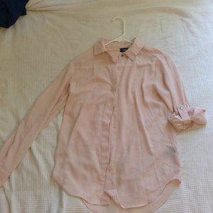 light pink XS mossimo long sleeve button up